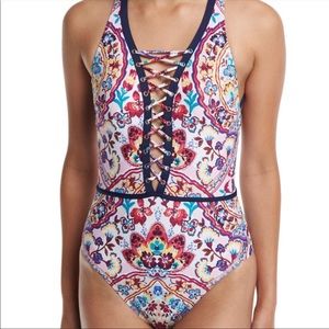 Festival Folklore Swimsuit -Nanette Lepore Size L